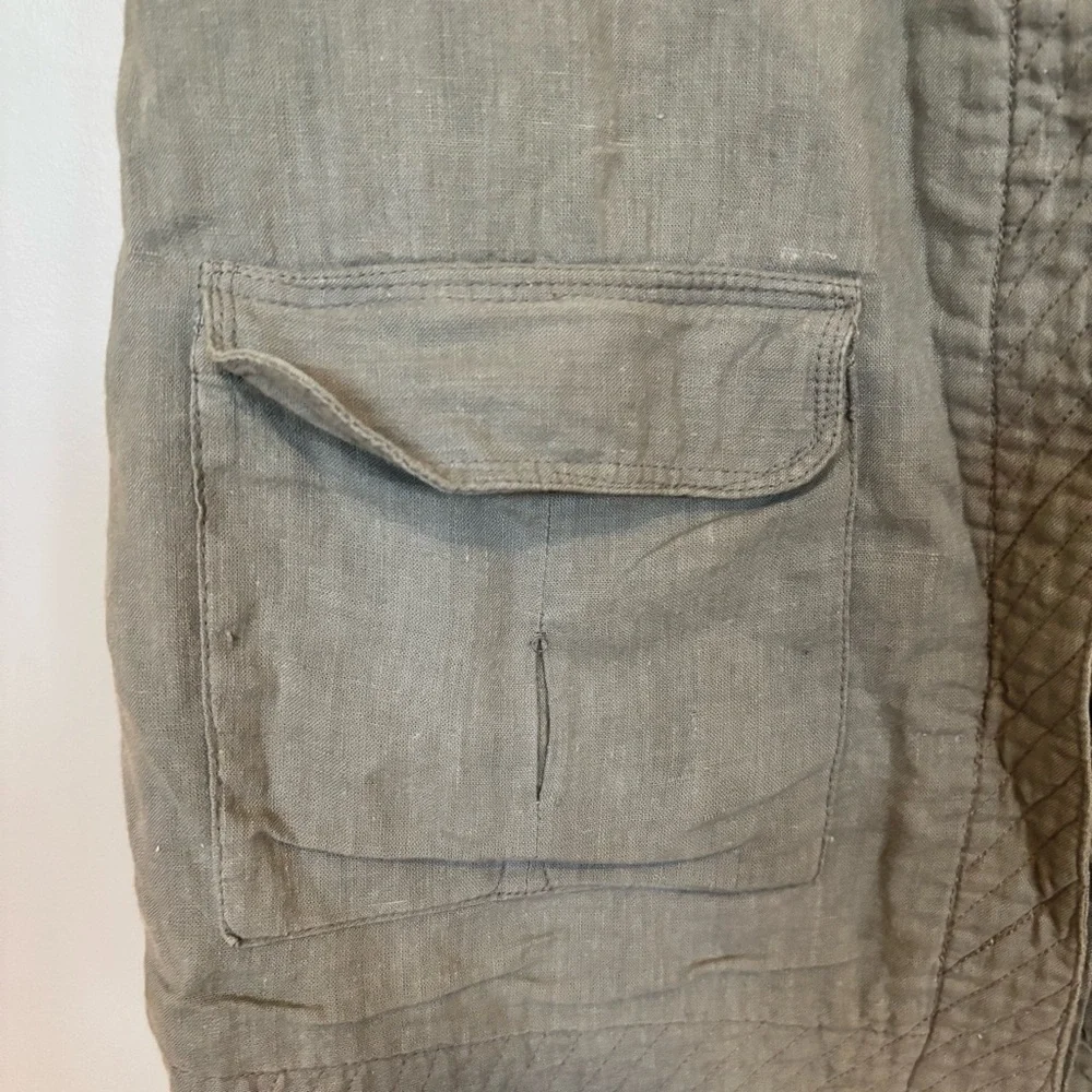 Vintage Orvis Cotton Green Vest - size M - Picture 3 of 11